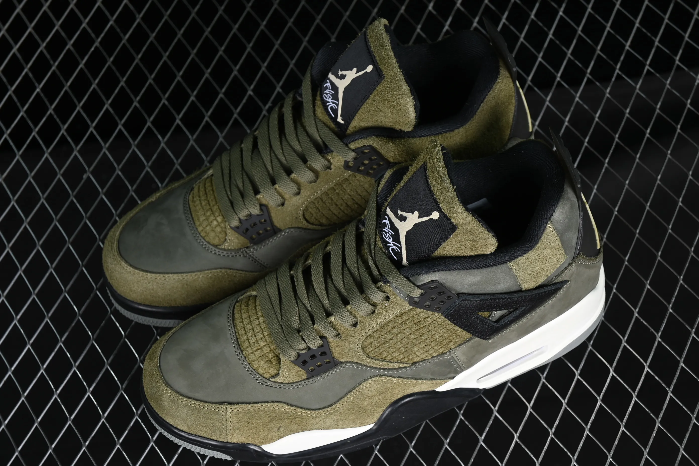 All categories Air Jordan Jordan series basketball shoes Air Jordan 4 pure original Air Jordan 4 SE Craft "Medium Olive" AJ4 Joe 4 olive green FB9927-200